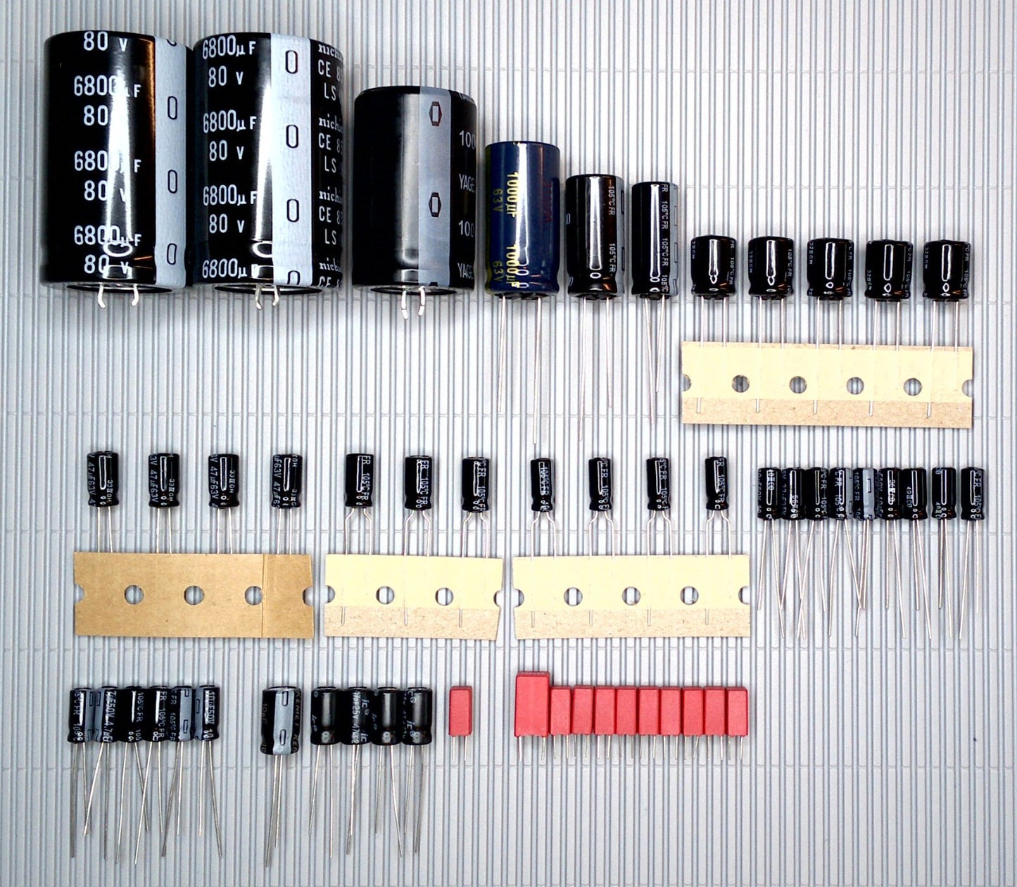 SANSUI AU 6500 Elektrolyt-Kondensator-Set komplett Panasonic WIMA recap repair