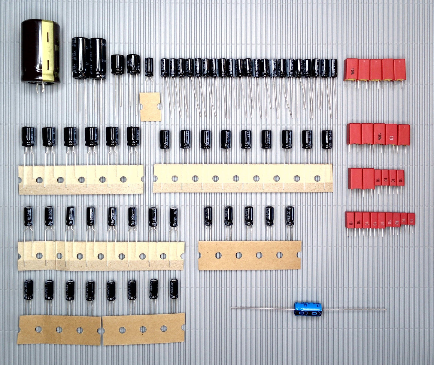 Akai GX 650 D complete electrolytic capacitor set in two qualities! Electrolytic capacitor set for repair, recapping, and upgrade