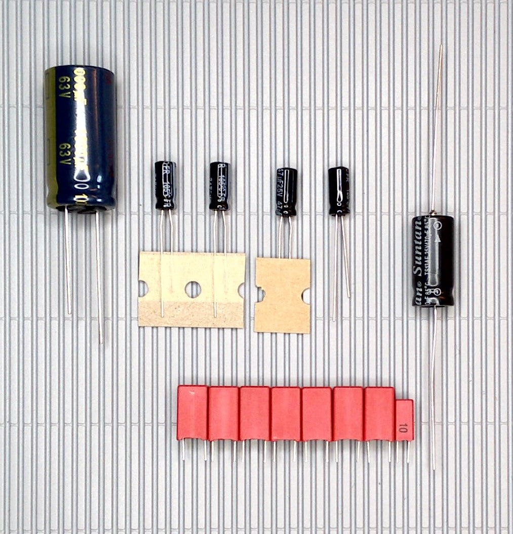 B&O Beogram 3500 4500 6500 turntable electrolytic capacitor set complete capacitor set recap repair upgrade