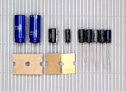 JVC QL-Y5 complete electrolytic capacitor set in two qualities! Electrolytic capacitor set for repair, recapping, and upgrade
