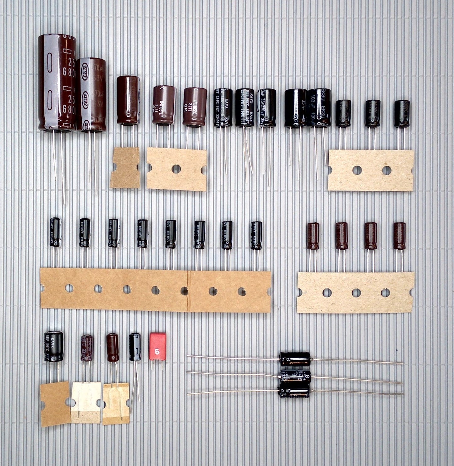 Philips CD 480 complete electrolytic capacitor set! Electrolytic capacitor set for repair, recapping, and upgrade