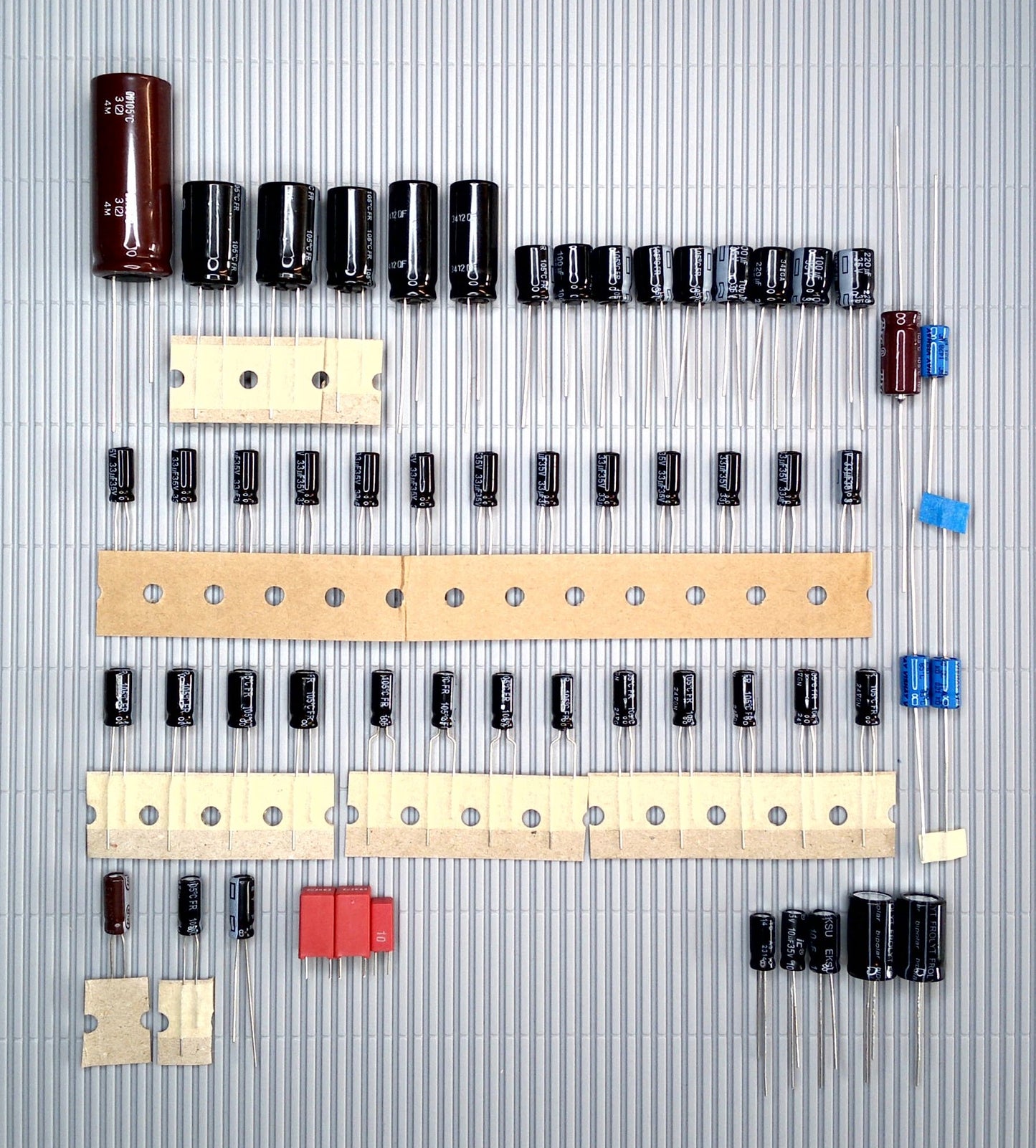 Philips CD 771 CD 780 CD 781 complete electrolytic capacitor set, Panasonic WIMA Electrolytic capacitor set for repair, recapping, and upgrade