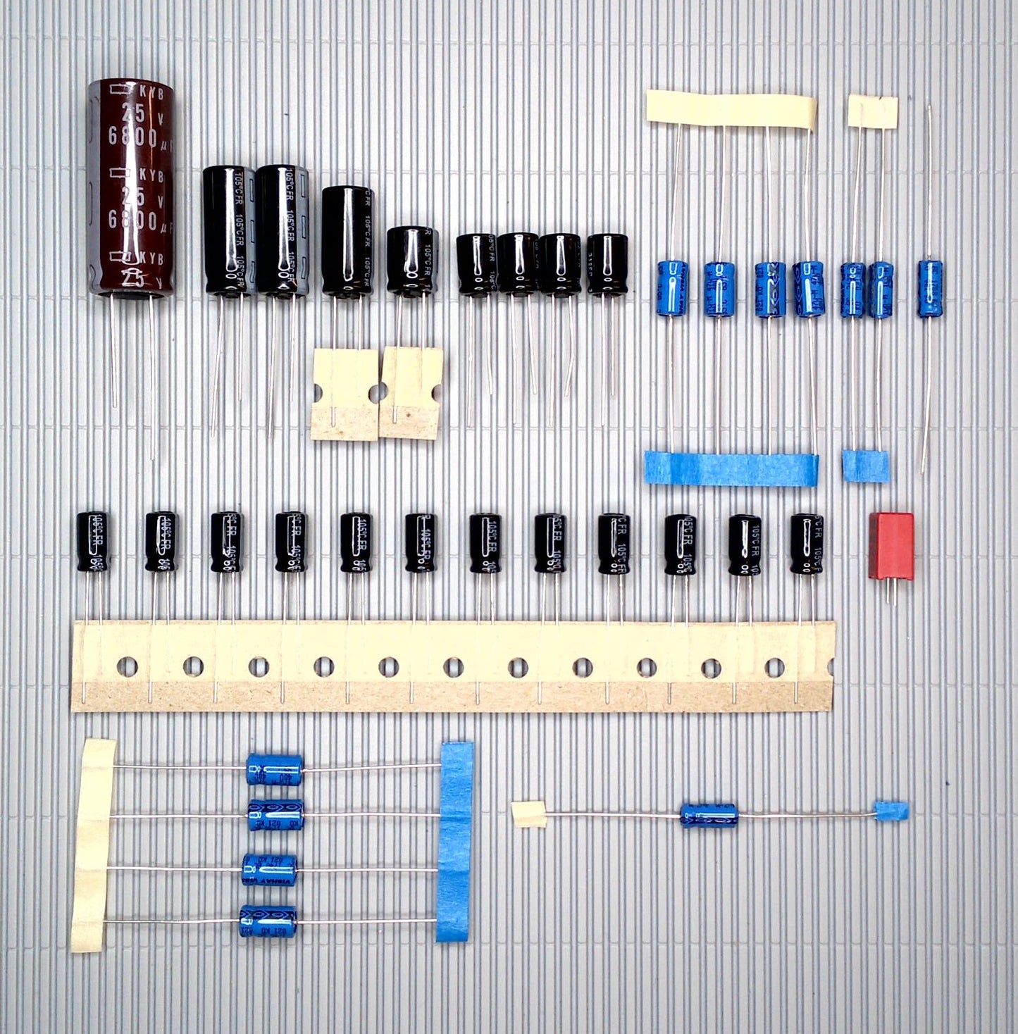 Philips CD 360, CD 460, and CD 560 complete electrolytic capacitor set! Electrolytic capacitor set for repair, recap and upgrade