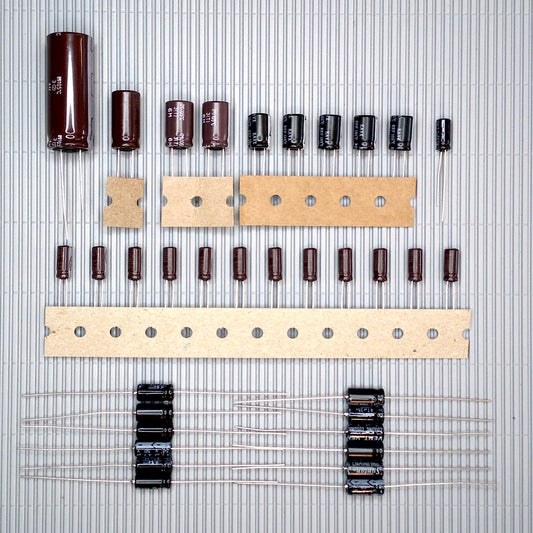 Philips CD 360, CD 460, and CD 560 complete electrolytic capacitor set! Electrolytic capacitor set for repair, recap and upgrade