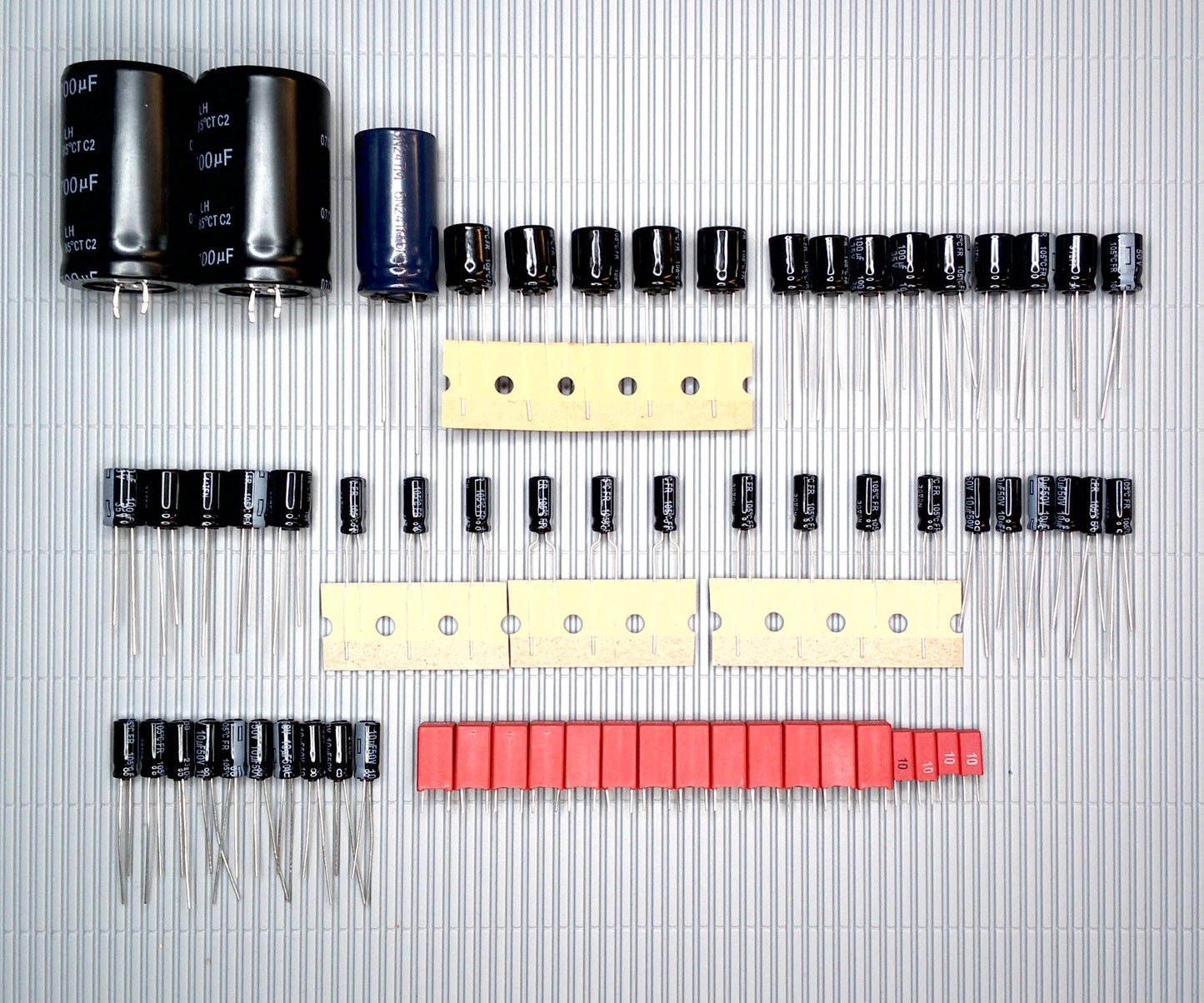 Tandberg TR 2025 complete electrolytic capacitor set Panasonic WIMA for repair, recapping, and upgrade