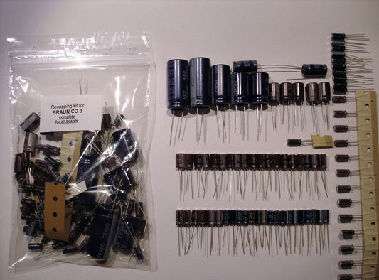 BRAUN/ADS Atelier CD 3 Elektrolyt-Kondensator-Set komplett recap repair