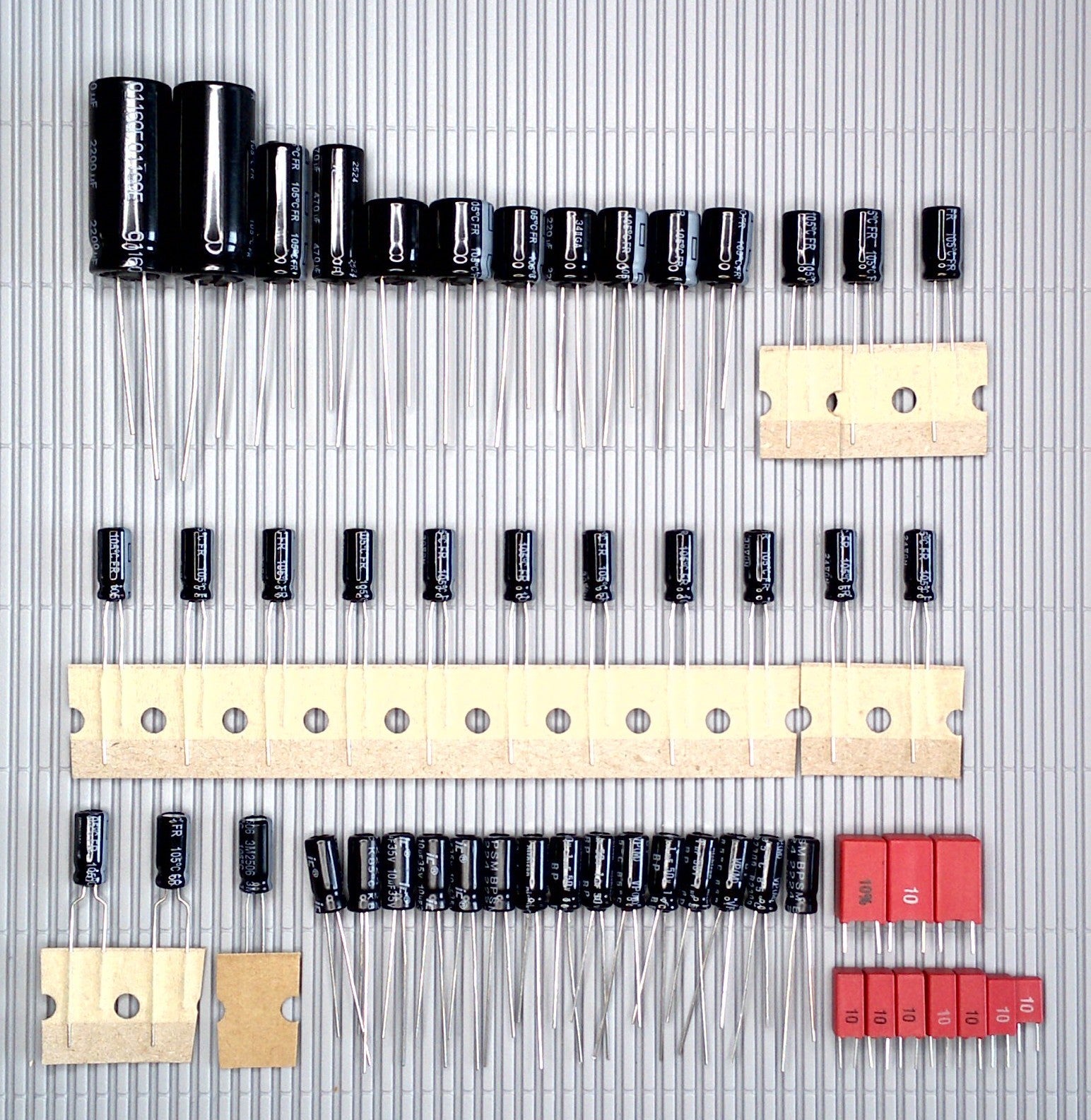 NAKAMICHI CR 3, 3a, 3e Elektrolyt-Kondensator-Set komplett Panasonic FR-A WIMA