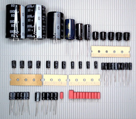 SANSUI AU 6500 Elektrolyt-Kondensator-Set komplett Panasonic WIMA recap repair