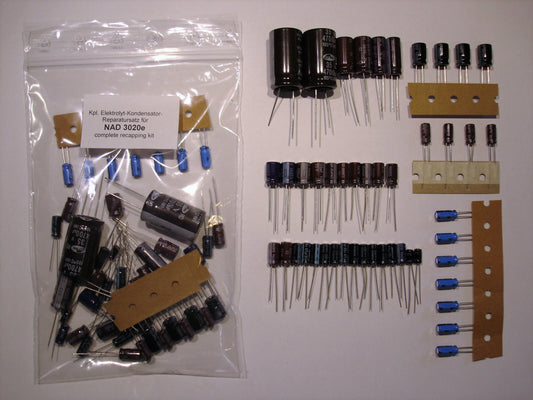 NAD 3020i Elektrolyt-Kondensator-Set komplett QUALITÄT WÄHLBAR recap repair