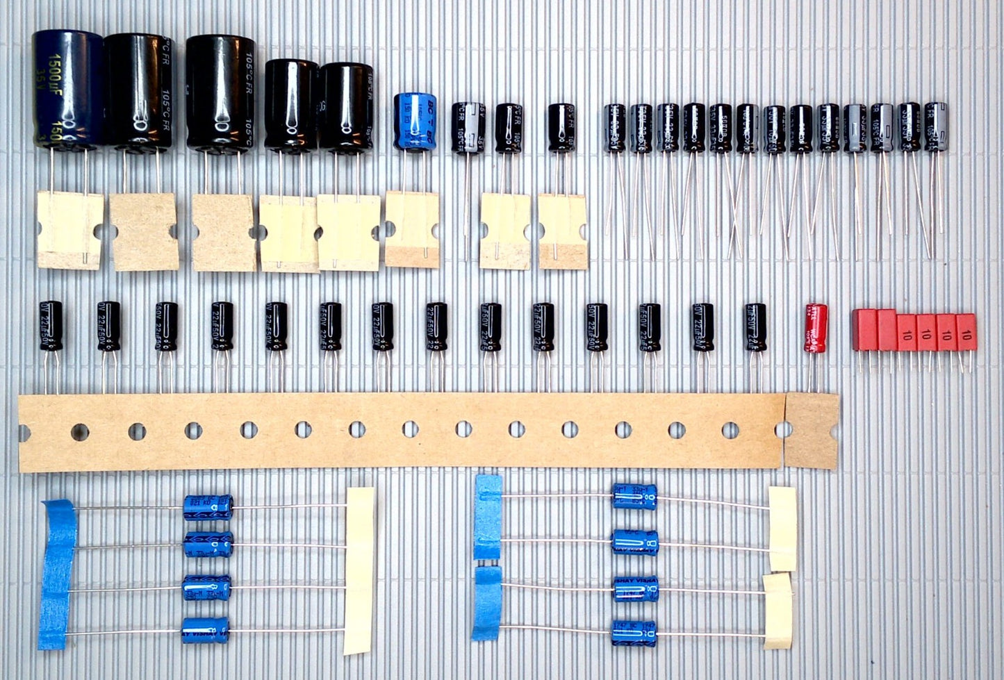 B&O Beogram CD X v1 Elektrolyt-Kondensator-Set komplett Panasonic recap repair