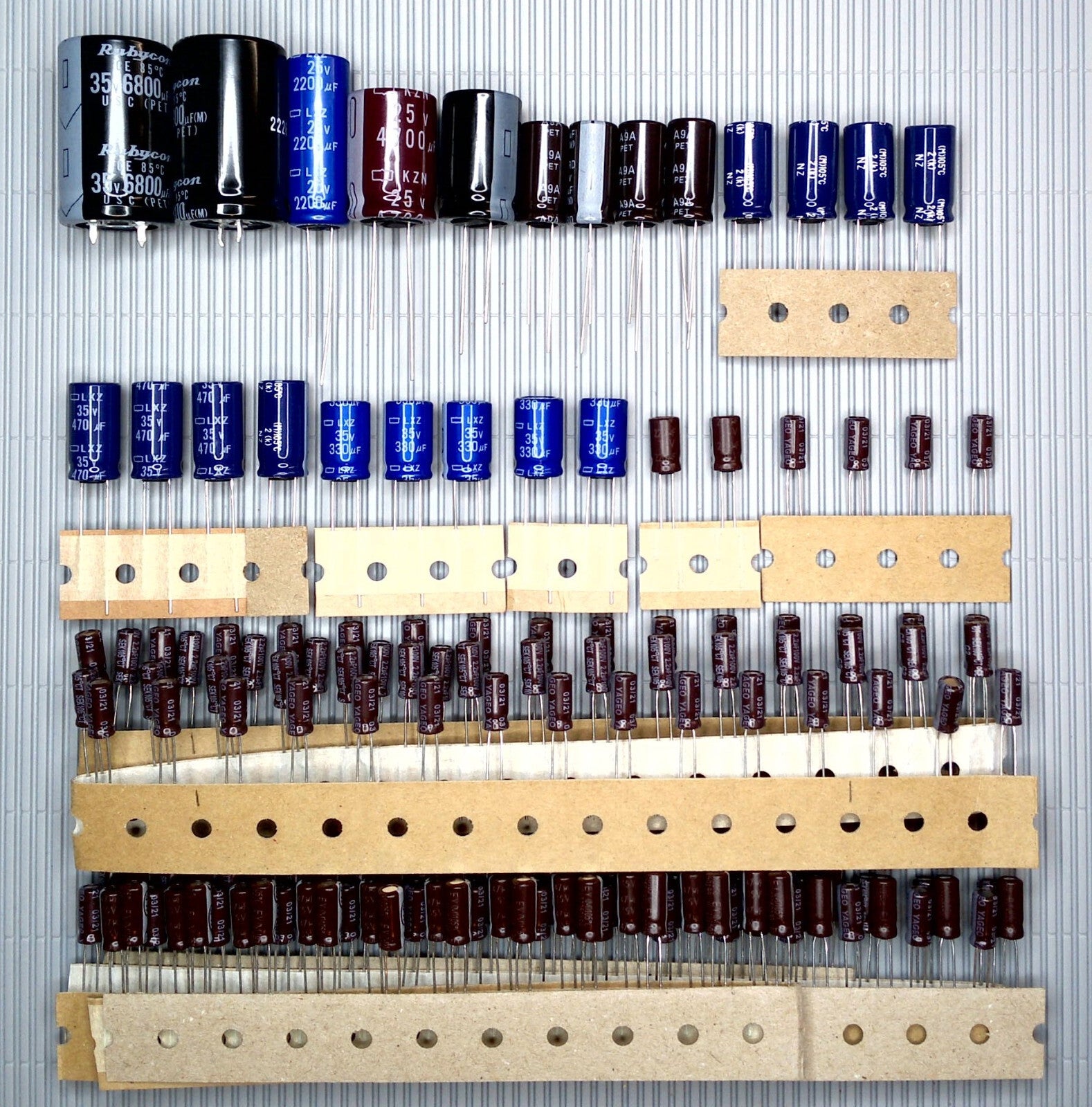 NAKAMICHI ZX 7 Elektrolyt-Kondensator-Set komplett QUALITÄT WÄHLBAR recap repair