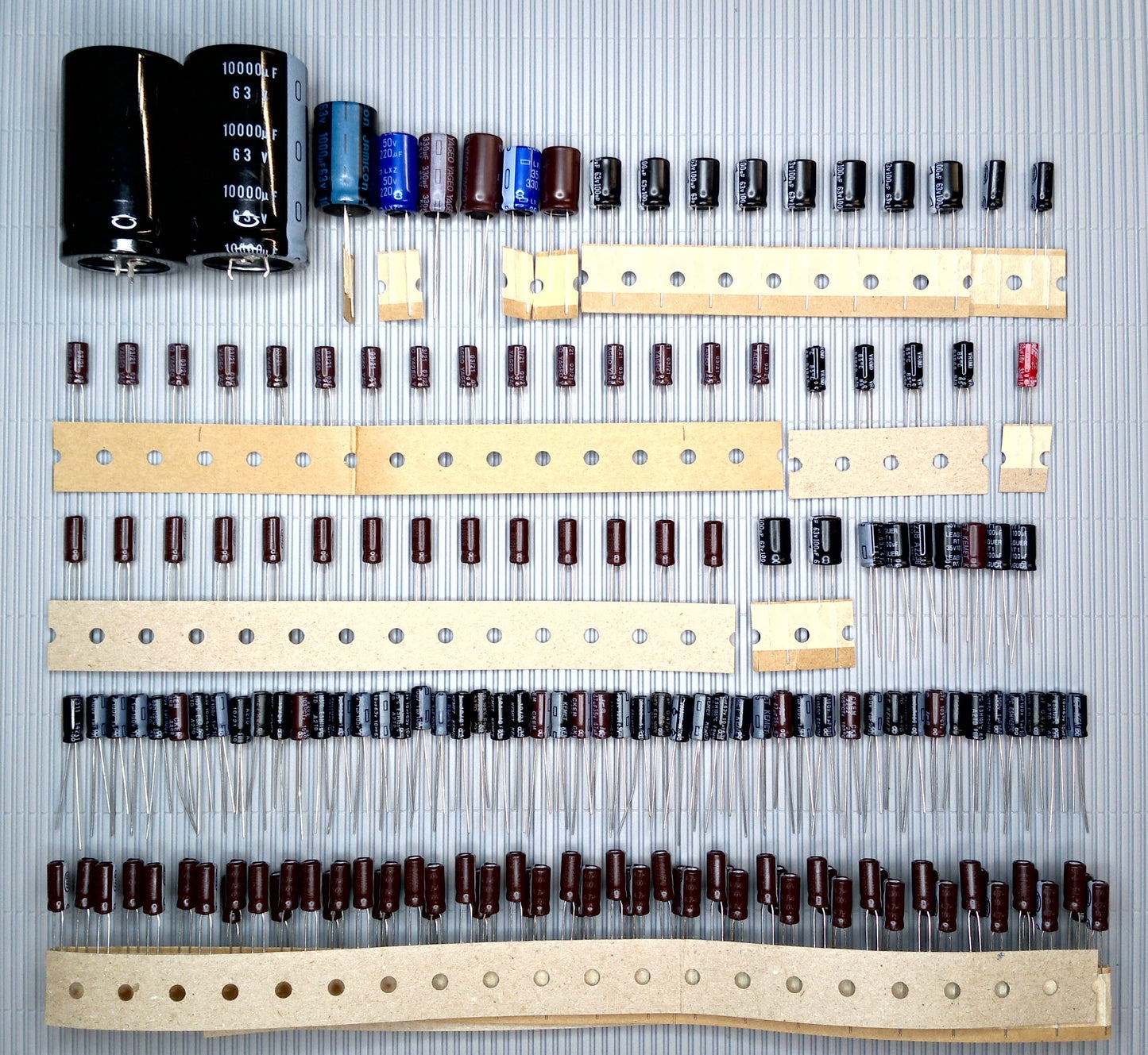 Akai AS-1080DB receiver electrolytic capacitor set complete electrolytics for recap and repair