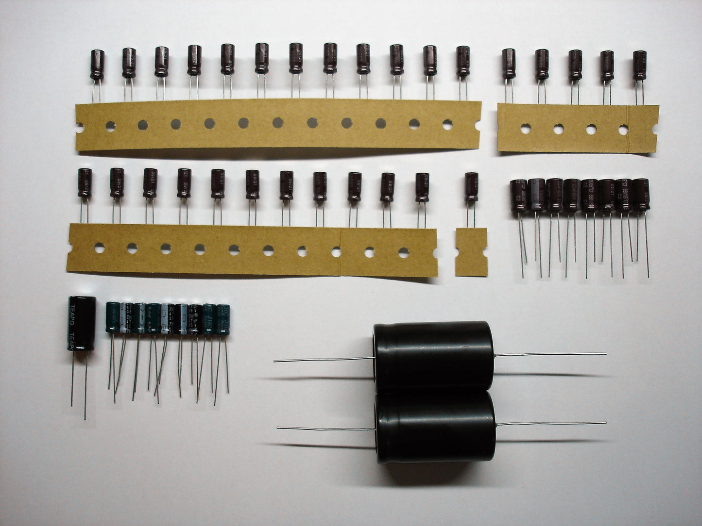 Dual CV 1200 amplifier electrolytic capacitor set complete for recap and repair