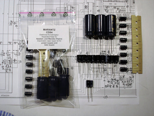 Marantz CD54 power supply recap elkos