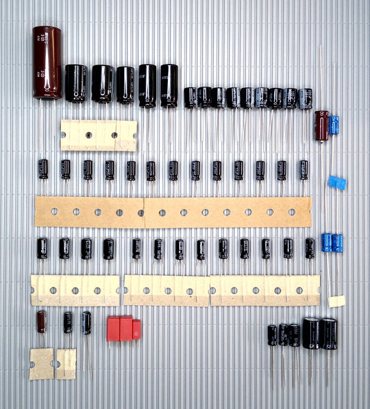 Philips CD 771 CD 780 CD 781 complete electrolytic capacitor set, Panasonic WIMA Electrolytic capacitor set for repair, recapping, and upgrade